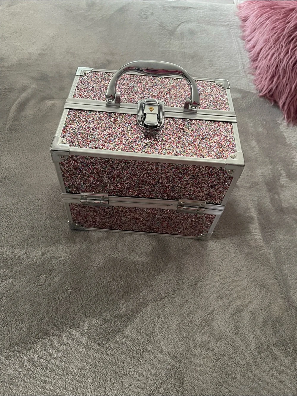 Caboodles Sparkle Multi-Color Makeup Train Case